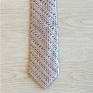 Valentino made in Italy tie orange geometric pattern elegant luxury classy work